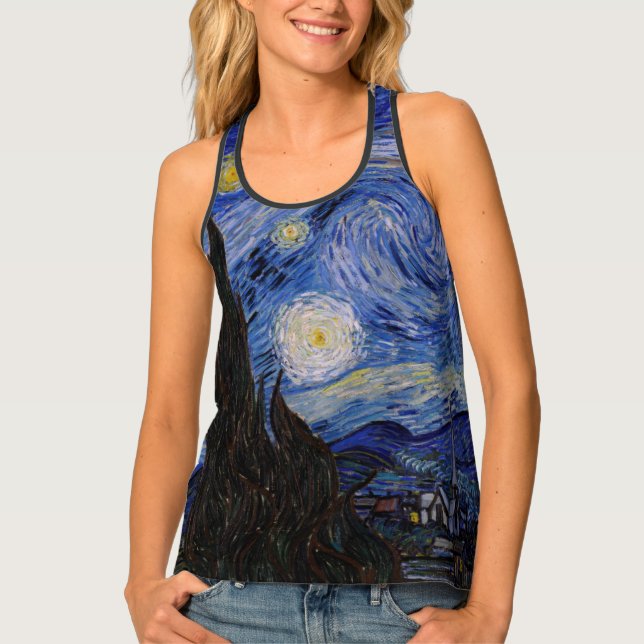 Vincent Van Gogh - The Starry night Tank Top (Front)
