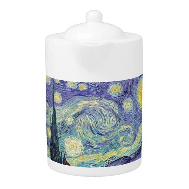 Vincent Van Gogh/ The Starry Night  Teapot (Front)
