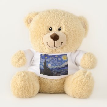 Vincent Van Gogh - The Starry Night Teddy Bear by PaintingArtwork at Zazzle