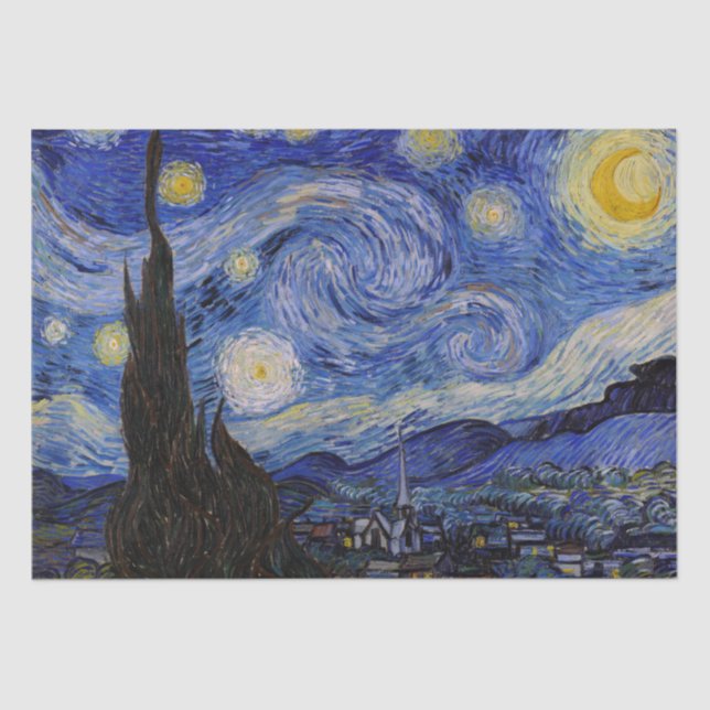 Vincent Van Gogh - The Starry night Tissue Paper (Front)