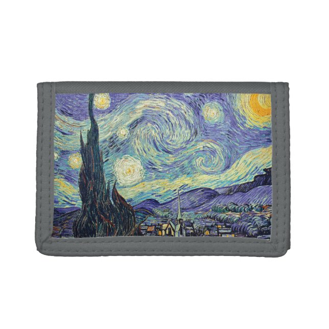 Vincent Van Gogh/ The Starry Night    Trifold Wallet (Front)
