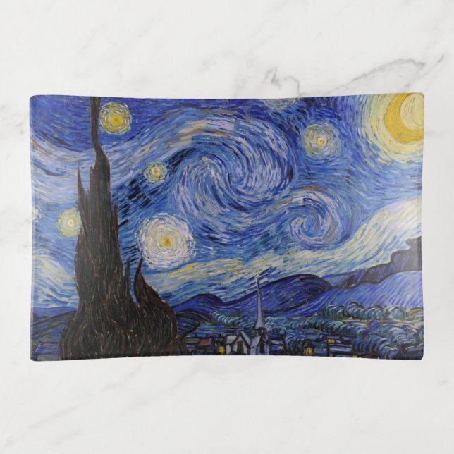Vincent Van Gogh - The Starry night Trinket Tray (Front)