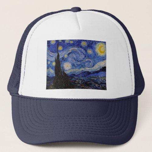 Vincent Van Gogh _ The Starry night Trucker Hat