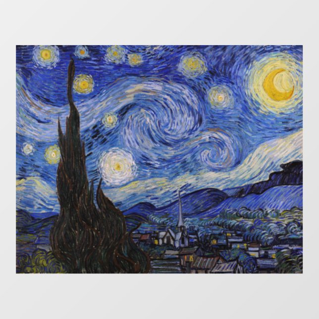 Vincent Van Gogh - The Starry night Wall Decal (Front)