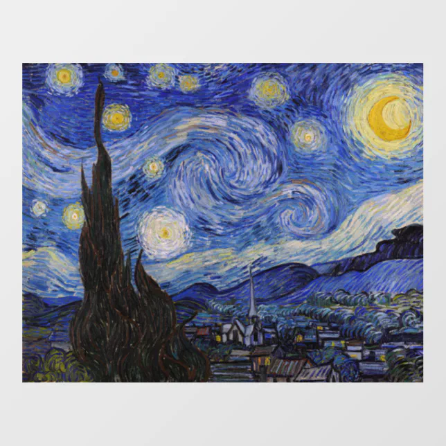 Vincent Van Gogh - The Starry night Wall Decal | Zazzle