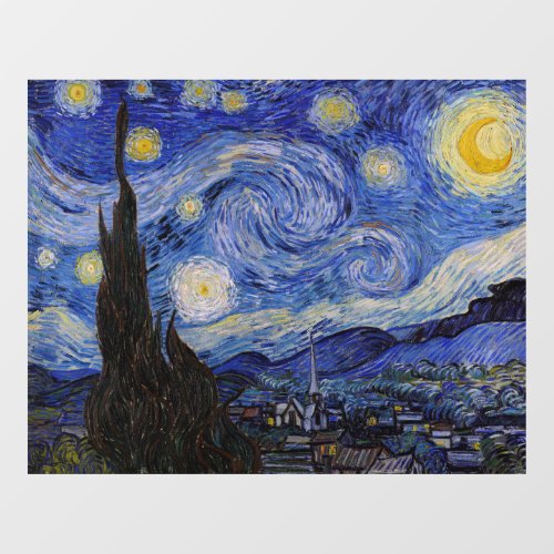 Vincent Van Gogh _ The Starry night Window Cling