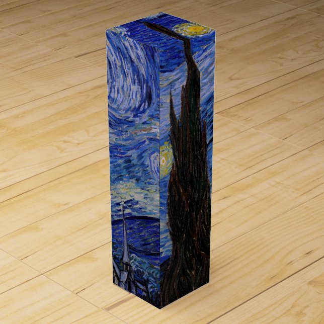 Vincent Van Gogh - The Starry night Wine Box (Back)