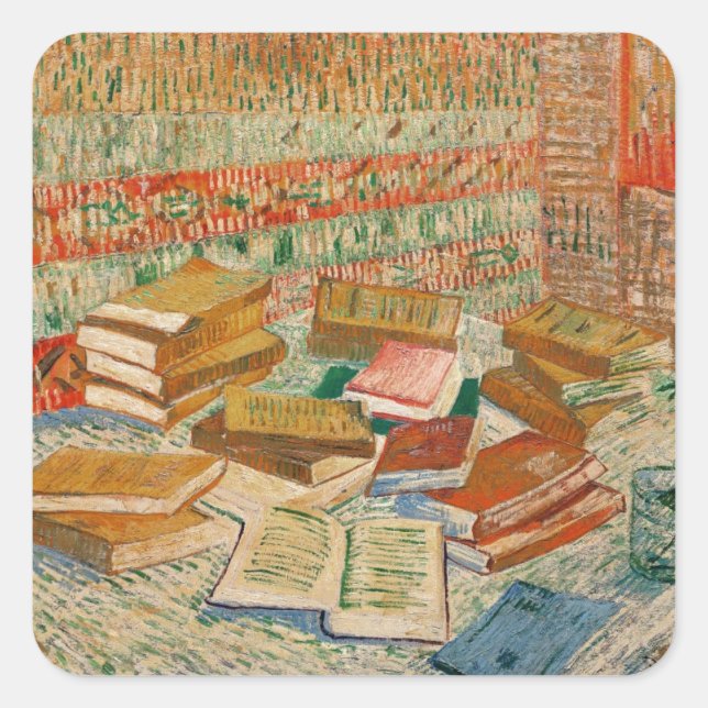 Vincent van Gogh | The Yellow Books, 1887 Square Sticker (Front)