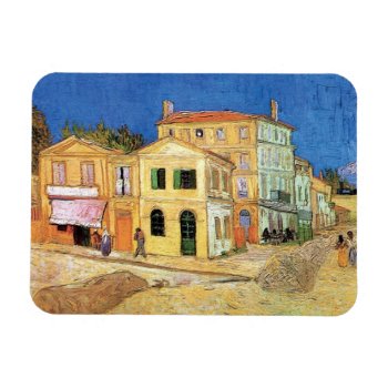 Vincent Van Gogh - The Yellow House - Fine Art Magnet by ArtLoversCafe at Zazzle