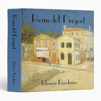 Vincent van Gogh - The Yellow House (The Street) 3 Ring Binder