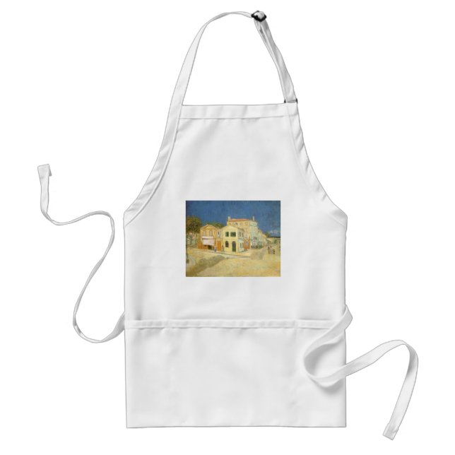 Vincent van Gogh - The Yellow House (The Street) Adult Apron (Front)