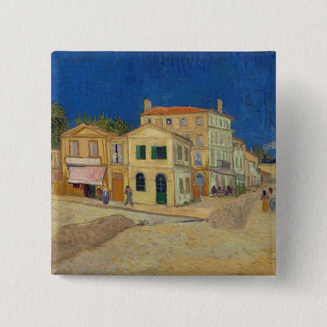 Vincent van Gogh - The Yellow House / The Street Button (Front)