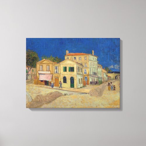 Vincent van Gogh _ The Yellow House  The Street Canvas Print