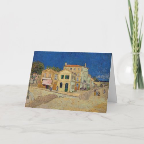 Vincent van Gogh _ The Yellow House  The Street Card