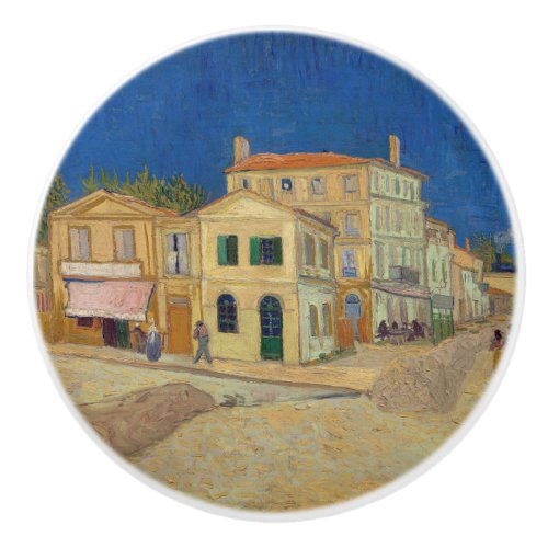 Vincent van Gogh _ The Yellow House  The Street Ceramic Knob