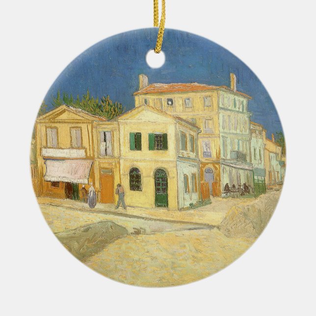Vincent van Gogh - The Yellow House (The Street) Ceramic Ornament (Front)