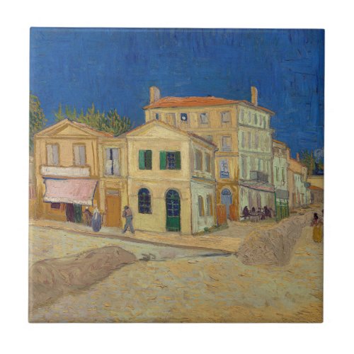 Vincent van Gogh _ The Yellow House  The Street Ceramic Tile