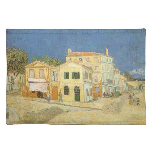 Vincent van Gogh - The Yellow House (The Street) Cloth Placemat (Front)