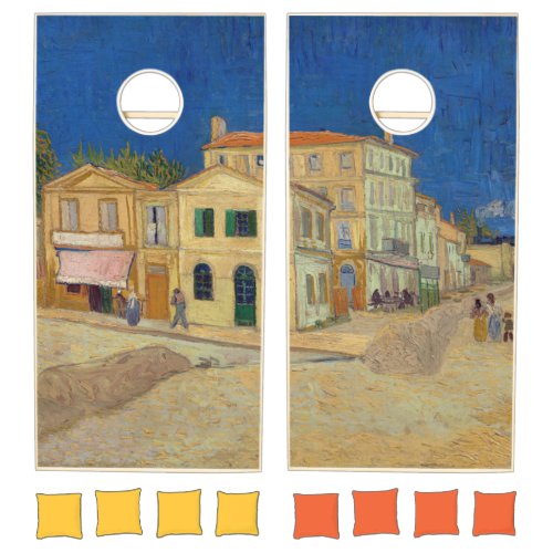 Vincent van Gogh _ The Yellow House  The Street Cornhole Set