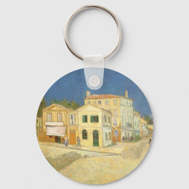 Vincent van Gogh - The Yellow House (The Street) Keychain (Front)