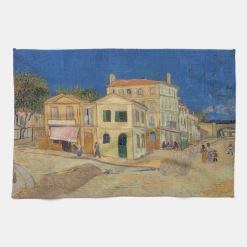 Vincent van Gogh _ The Yellow House  The Street Kitchen Towel