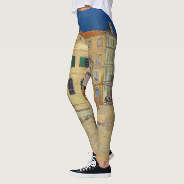 Vincent van Gogh - The Yellow House / The Street Leggings (Left)