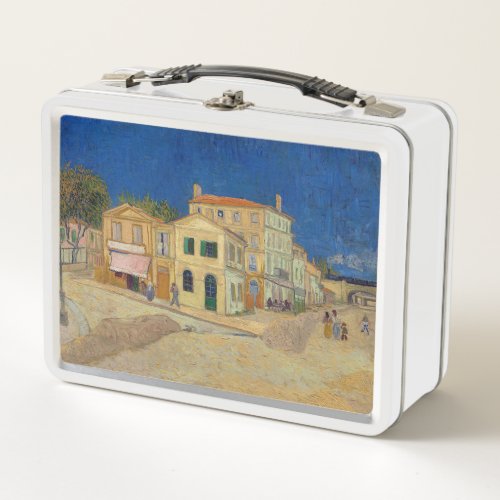 Vincent van Gogh _ The Yellow House  The Street Metal Lunch Box