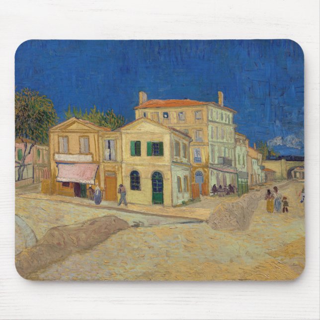 Vincent van Gogh - The Yellow House / The Street Mouse Pad (Front)