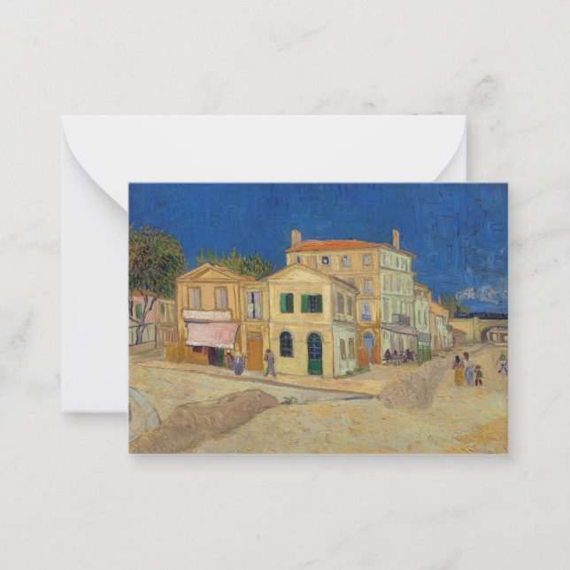 Vincent van Gogh - The Yellow House / The Street Note Card (Front)