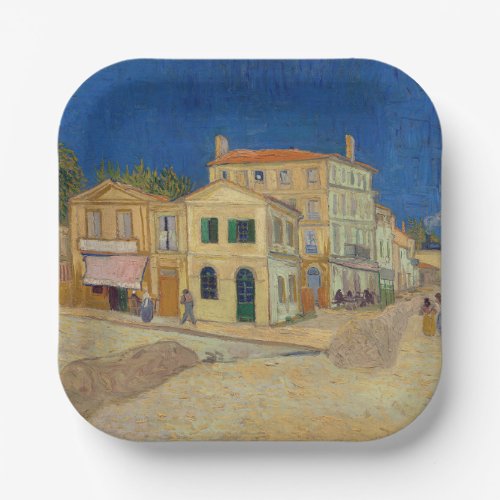 Vincent van Gogh _ The Yellow House  The Street Paper Plates