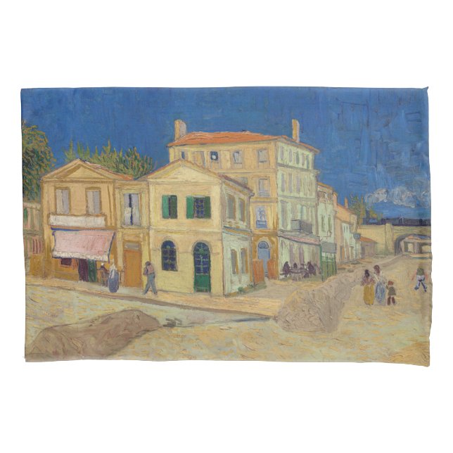 Vincent van Gogh - The Yellow House / The Street Pillow Case (Front)