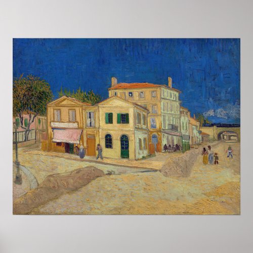 Vincent van Gogh _ The Yellow House  The Street Poster