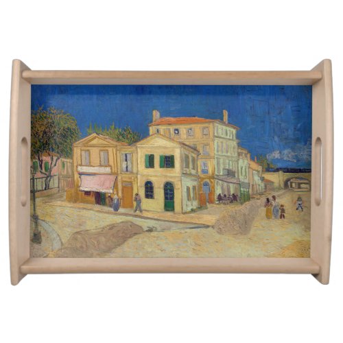 Vincent van Gogh _ The Yellow House  The Street Serving Tray