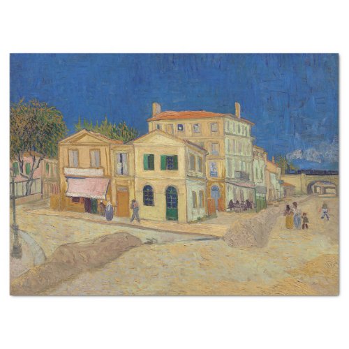 Vincent van Gogh _ The Yellow House  The Street Tissue Paper