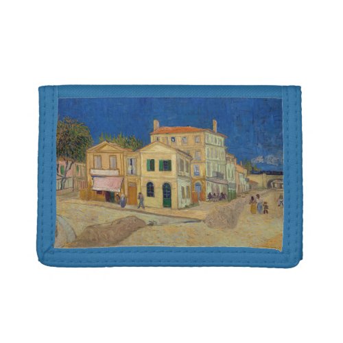 Vincent van Gogh _ The Yellow House  The Street Trifold Wallet