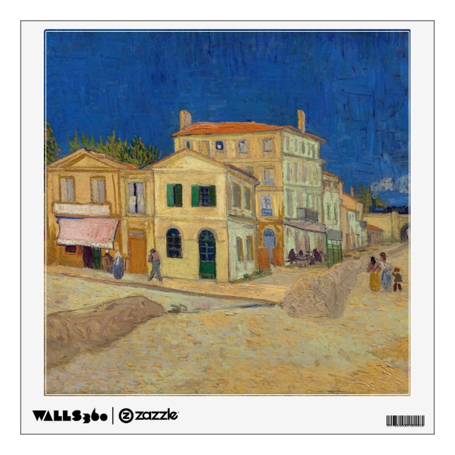 Vincent van Gogh - The Yellow House / The Street Wall Decal (Front)