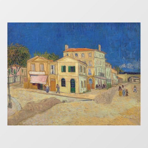 Vincent van Gogh _ The Yellow House  The Street Window Cling