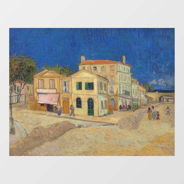 Vincent van Gogh - The Yellow House / The Street Window Cling (Sheet)