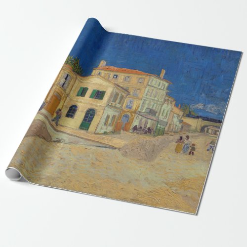 Vincent van Gogh _ The Yellow House  The Street Wrapping Paper