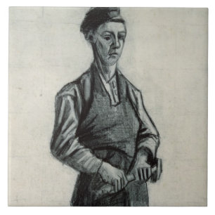 Vincent van Gogh The Young Blacksmith, 1882 Ceramic Tile