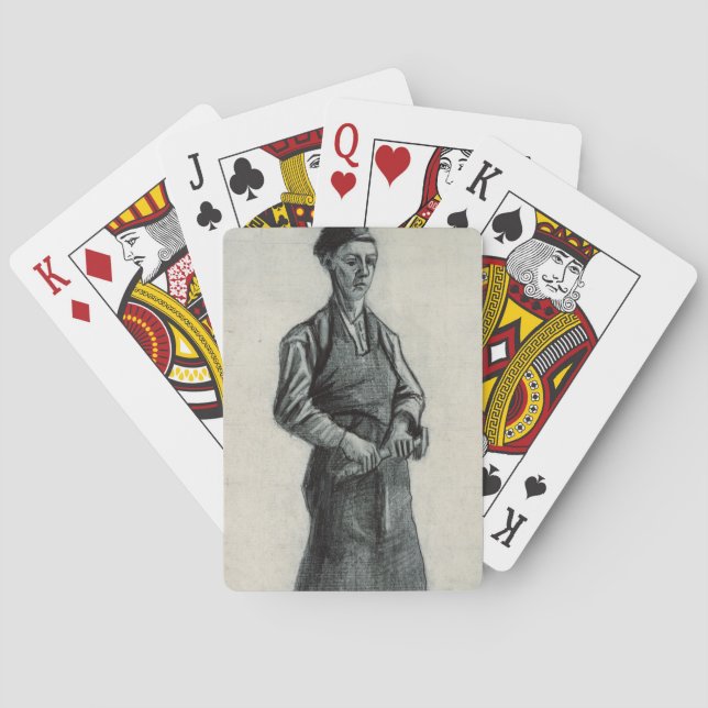 Vincent van Gogh | The Young Blacksmith, 1882 Poker Cards (Back)