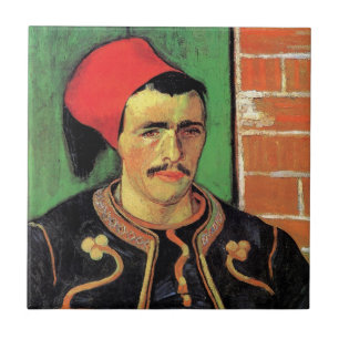 Vincent Van Gogh - The Zouave - Soldier Portrait Ceramic Tile