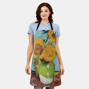 Vincent Van Gogh - Three Sunflowers in a Vase Apron