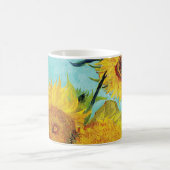 Vincent Van Gogh Three Sunflowers In a Vase Art Coffee Mug (Center)