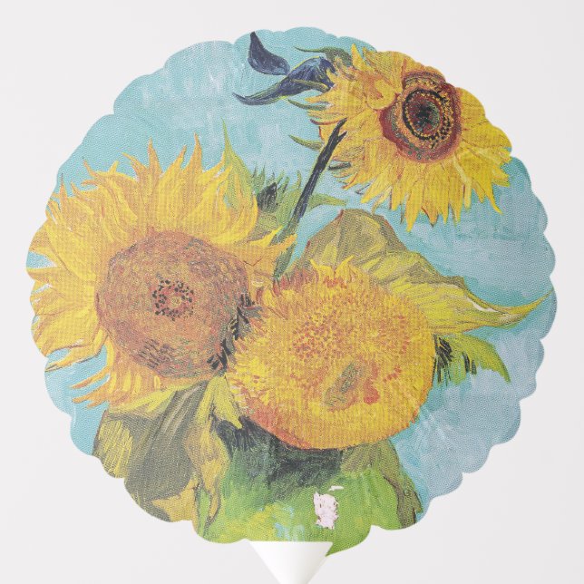 Vincent Van Gogh - Three Sunflowers in a Vase Balloon (Front)