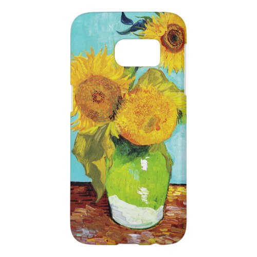 Vincent Van Gogh Three Sunflowers In a Vase Samsung Galaxy S7 Case