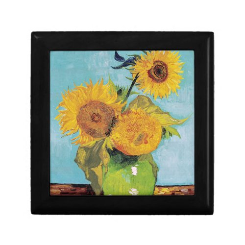 Vincent Van Gogh _ Three Sunflowers in a Vase Gift Box