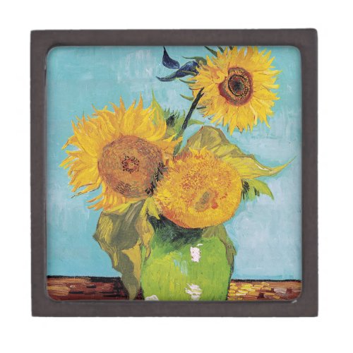 Vincent Van Gogh _ Three Sunflowers in a Vase Gift Box