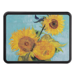 Vincent Van Gogh - Three Sunflowers in a Vase Hitch Cover