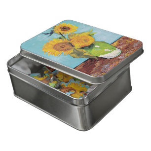 Vincent Van Gogh - Three Sunflowers in a Vase Jigsaw Puzzle